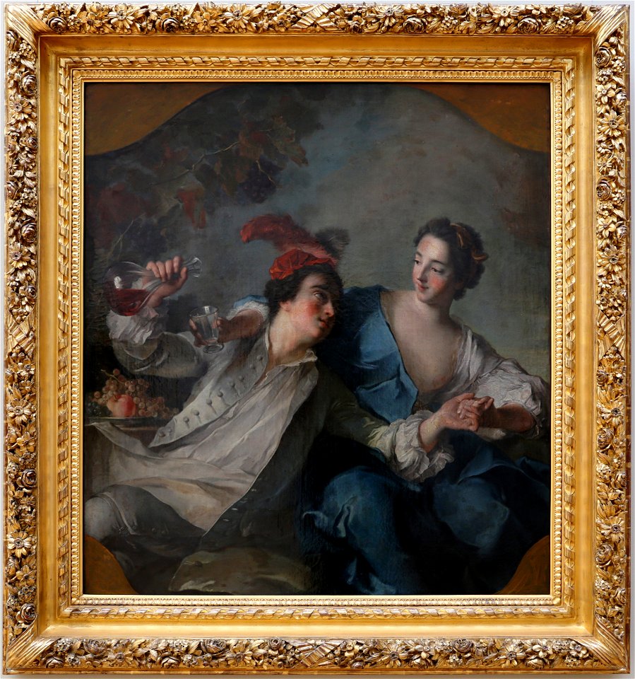 Jean-marc nattier, scena galante, 1737