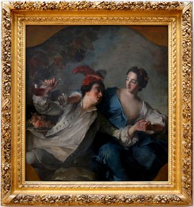 Jean-marc nattier, scena galante, 1737