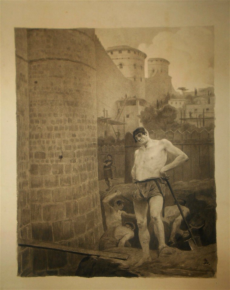 Jean-Paul Laurens - Récits des temps mérovingiens - Les murs du monastère