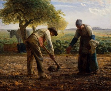 Jean-François Millet - Potato Planters - Google Art Project