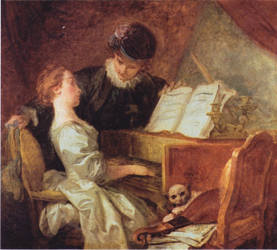 Jean-Honoré Fragonard - Die Musikstunde - ca1770