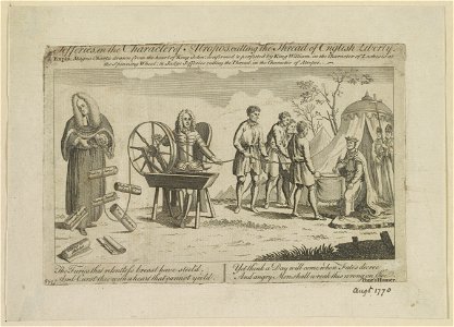 Jefferies, in the character of Atropos, cutting the thread of English Liberty LCCN2006684007