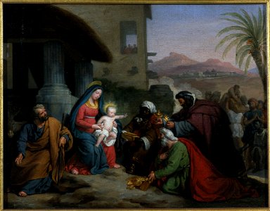 Jean-Pierre Granger - Esquisse pour l'église Notre-Dame-de-Lorette , L'Adoration des mages - PPP4588 - Musée des Beaux-Arts de la ville de Paris