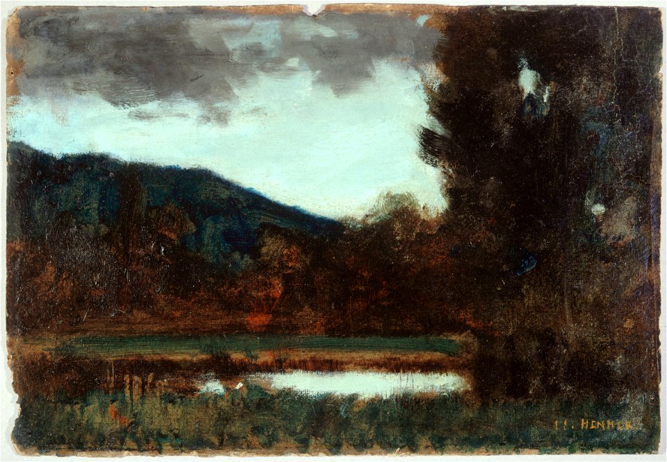 Jean-Jacques Henner - Paysage d'Alsace, crépuscule - PPP191 - Musée des Beaux-Arts de la ville de Paris