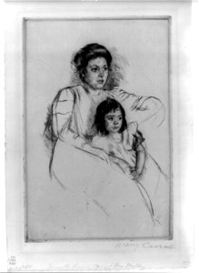 Jeannette leaning against her mother about 1901 LCCN96509610