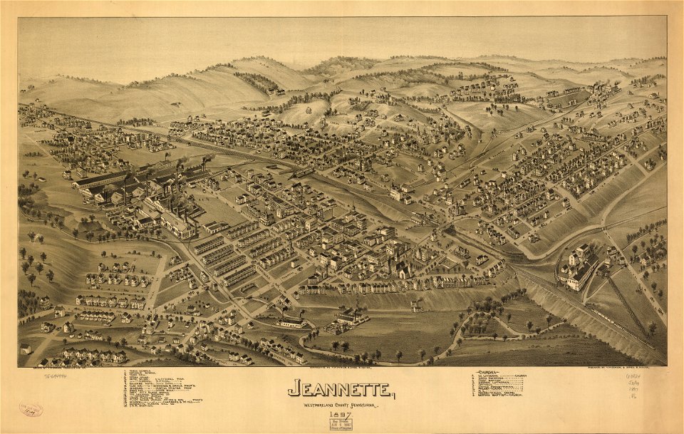 Jeannette, Westmoreland County, Pennsylvania, 1897. LOC 75694994