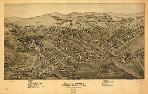 Jeannette, Westmoreland County, Pennsylvania, 1897. LOC 75694994