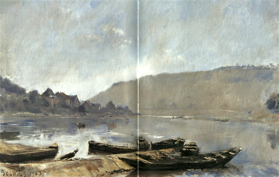 Jean-Pierre Beckius, Wasserbillig Spatz, barques sur la Moselle (1943)