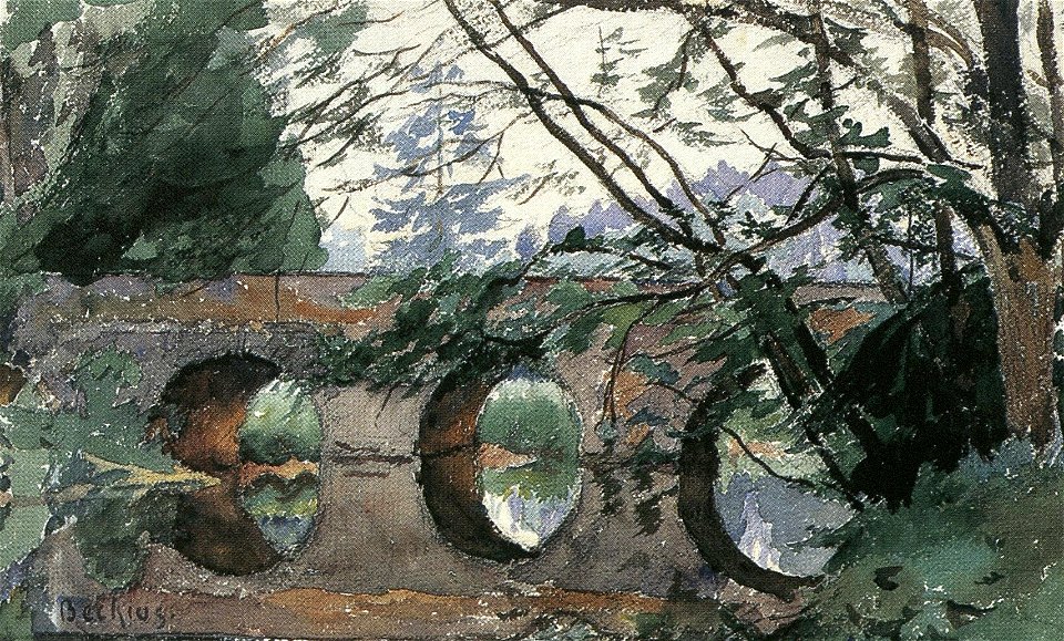 Jean-Pierre Beckius, Manternach, pont sur la Syre (probablement 1939)