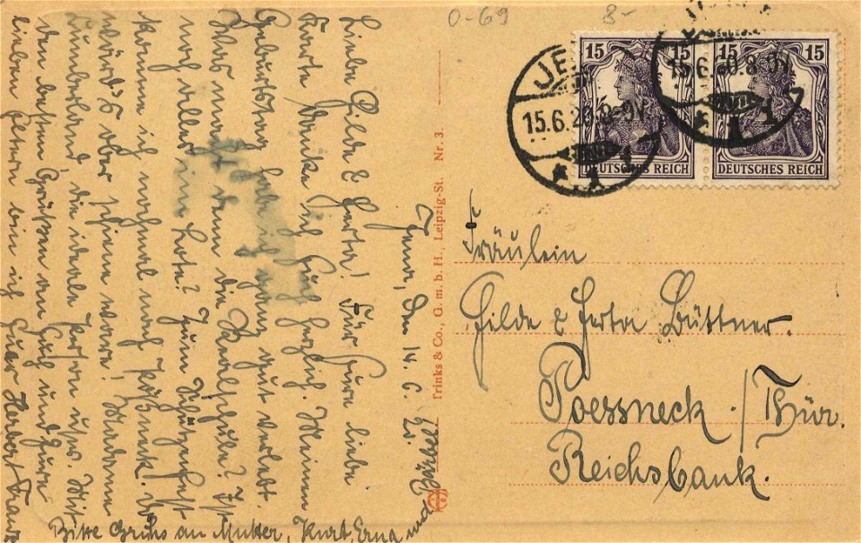 Jena, Thüringen - Universität (back) (Zeno Ansichtskarten)