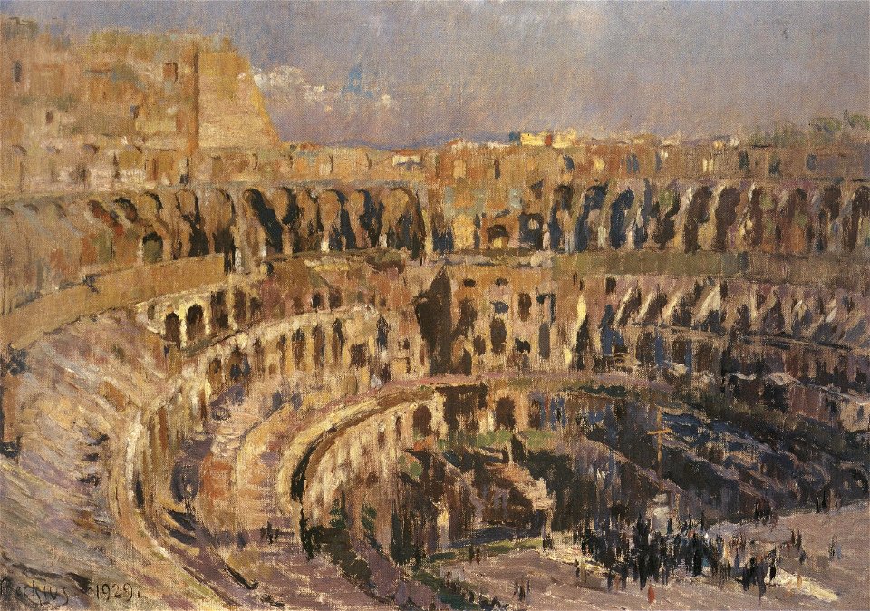 Jean-Pierre Beckius, Rome, colisée (1929)
