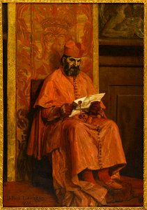 Jean-Paul Laurens - Le Cardinal - PDUT1721 - Musée des Beaux-Arts de la ville de Paris. Free illustration for personal and commercial use.