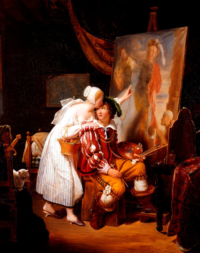 Jean-Louis Ducis - Van Dyck peignant son premier tableau - PDUT1723 - Musée des Beaux-Arts de la ville de Paris