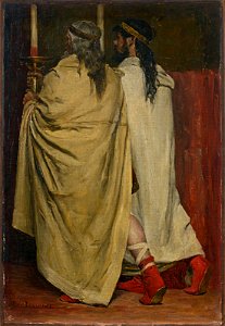 Jean-Paul Laurens - Étude de deux hommes en toges