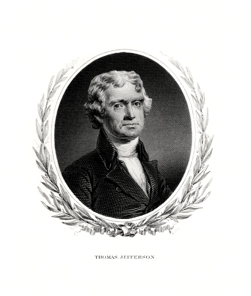 JEFFERSON, Thomas-President (BEP eng portrait restored)
