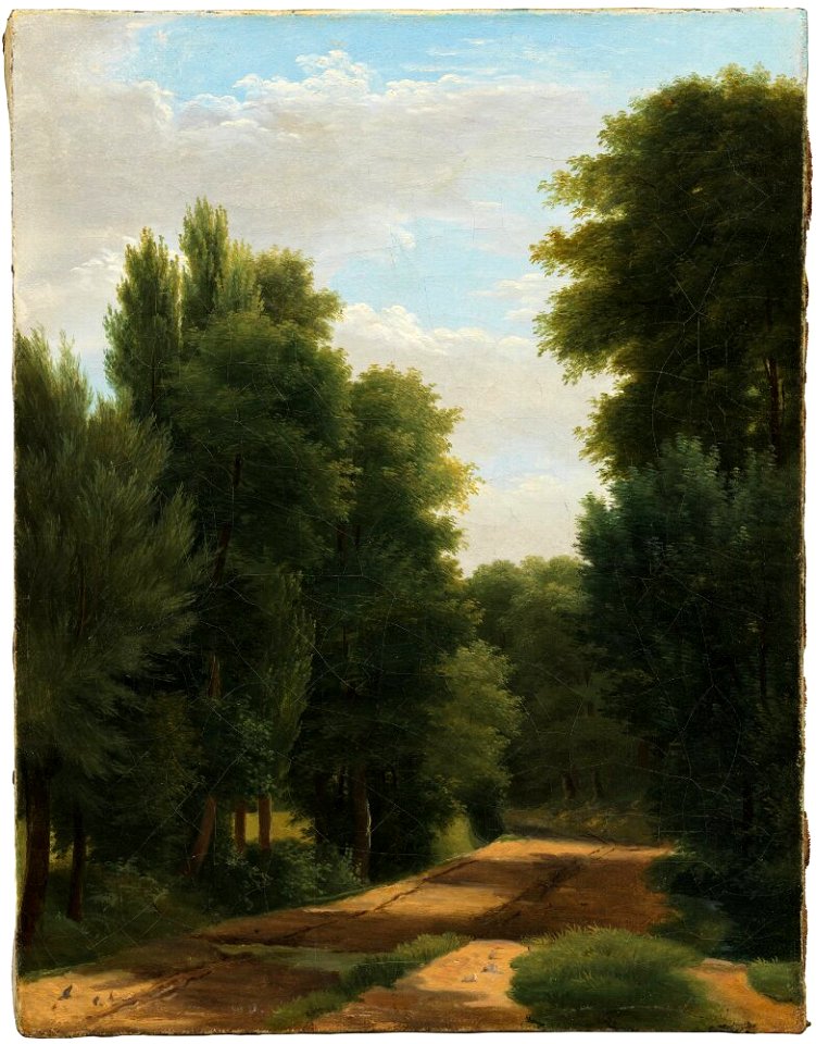 Jean-Victor Bertin - View of a Garden. Study - NM 7463 - Nationalmuseum