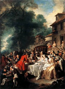 Jean-François de Troy - A Hunting Meal - WGA23084