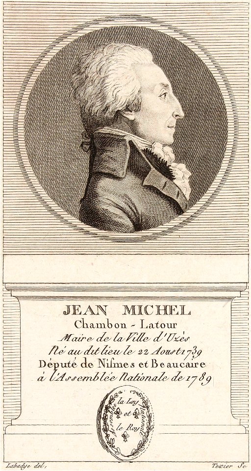 Jean-Michel Chambon-Latour de profil - Musée Carnavalet, Paris Musées collections