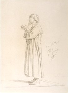 Jean-Léon Gérôme - Arab Standing in Prayer - Walters 371305