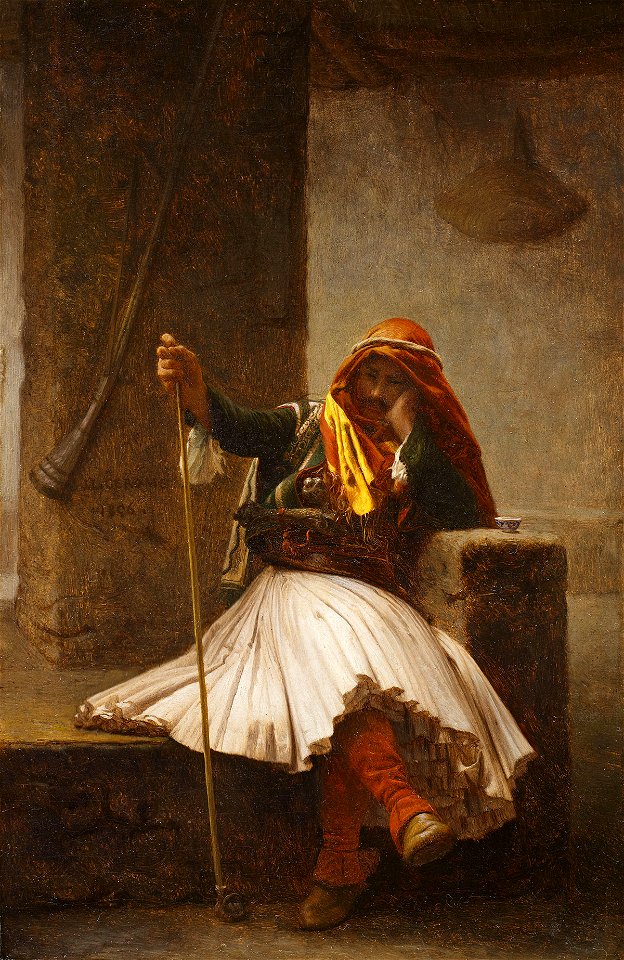 Jean-Léon Gérôme – Arnaoute attendant