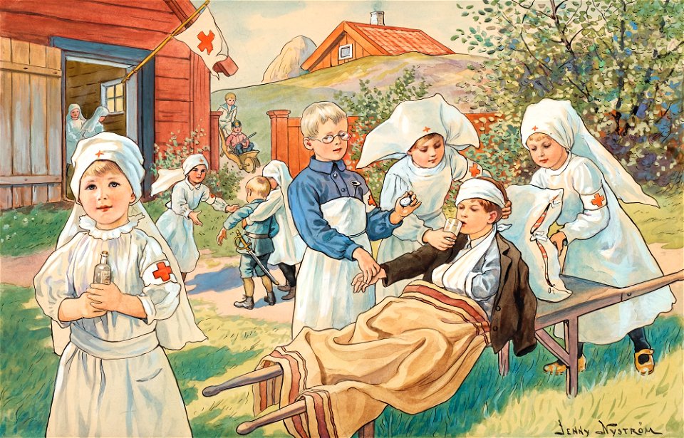 Jenny Nyström - Röda korset 1917