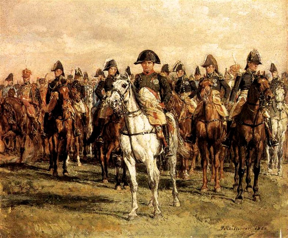 Jean-Louis-Ernest Meissonier - Napoleon and his Staff - WGA14739