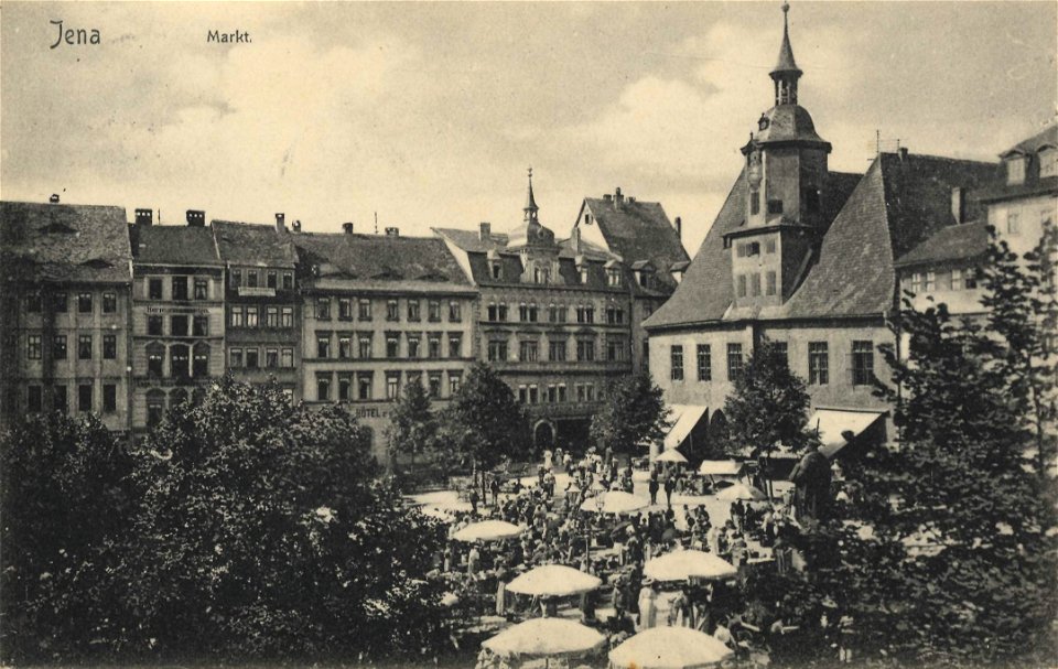 Jena, Thüringen - Marktplatz (Zeno Ansichtskarten)
