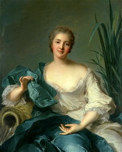 Jean-Marc Nattier - Portrait of Madame Marie-Henriette Berthelot de Pléneuf - Google Art Project. Free illustration for personal and commercial use.