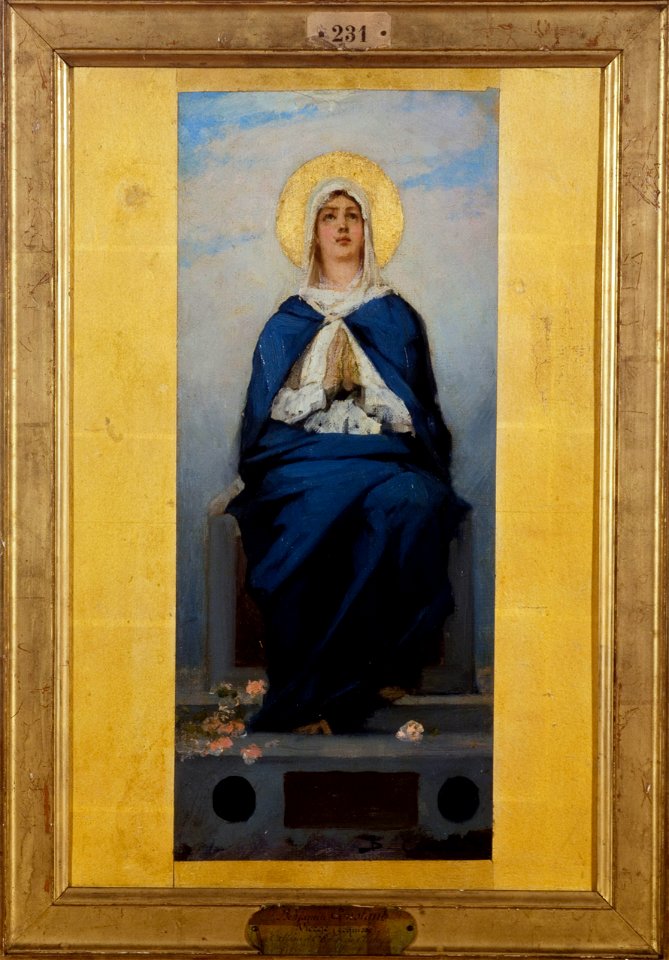 Jean-Joseph Benjamin-Constant - Esquisse pour l'église de Clichy-la-Garenne , L'Immaculée Conception - PPP4504 - Musée des Beaux-Arts de la ville de Paris