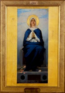 Jean-Joseph Benjamin-Constant - Esquisse pour l'église de Clichy-la-Garenne , L'Immaculée Conception - PPP4504 - Musée des Beaux-Arts de la ville de Paris
