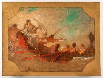 Jean-Joseph Benjamin-Constant - Esquisse pour la salle des fêtes de l'Hôtel de Ville de Paris , La Ville de Paris conviant le monde - PPP3836 - Musée des Beaux-Arts de la ville de Paris