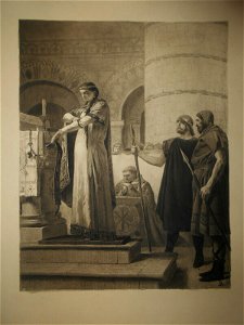 Jean-Paul Laurens - Récits des temps mérovingiens - Radegonde à Noyon