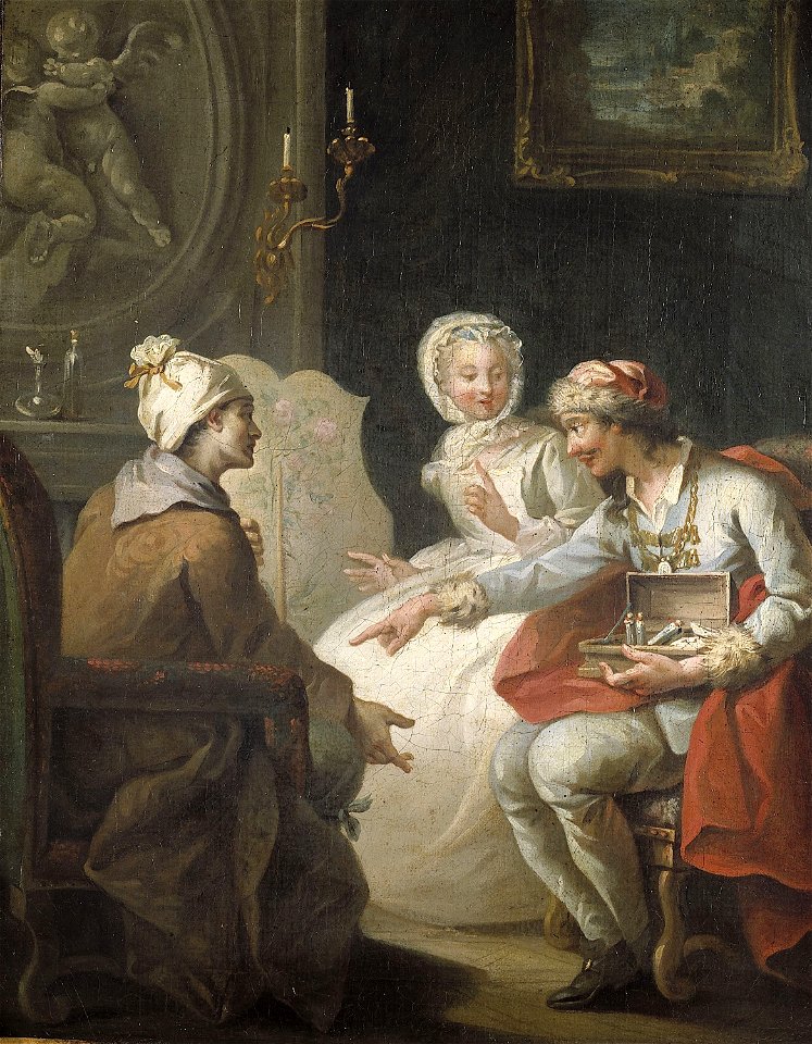 Jeaurat, Étienne - Le Marchand d'orviétan ou l'opérateur Barri - J 70 - Musée Cognacq-Jay