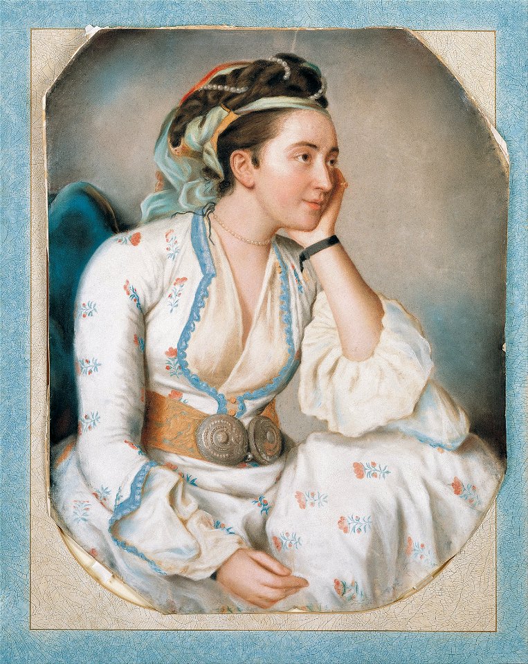 Jean-Étienne Liotard - A Woman in Turkish Dress - Google Art Project
