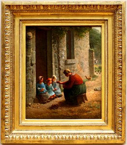 Jean-françois millet, la beccata, 1860 ca