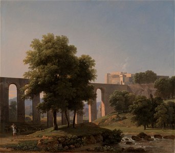Jean-Victor Bertin - An Aqueduct Near a Fortress - 1985.35 - Cleveland Museum of Art