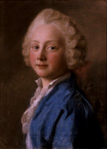 Jean-Étienne Liotard - Porträt des Erbprinzen Friedrich von Sachsen-Gotha-Altenburg (1735-1756). Free illustration for personal and commercial use.