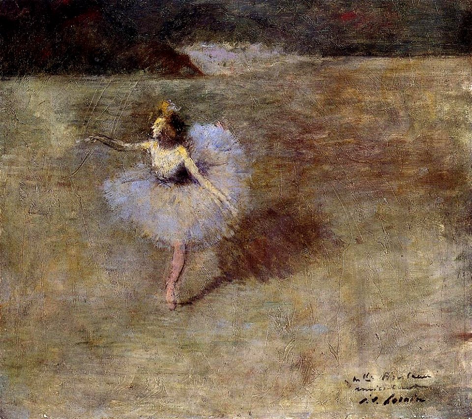 Jean-Louis Forain Dancer in Pink Tights