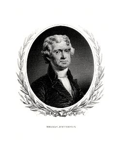 JEFFERSON, Thomas-President (BEP engraved portrait). Free illustration for personal and commercial use.