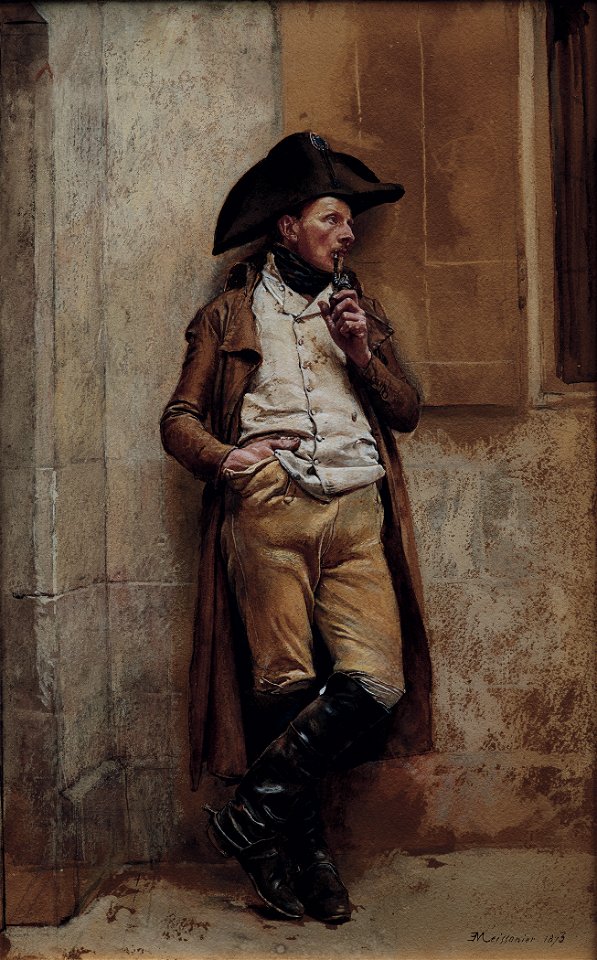 Jean-Louis-Ernest Meissonier - The Smoker