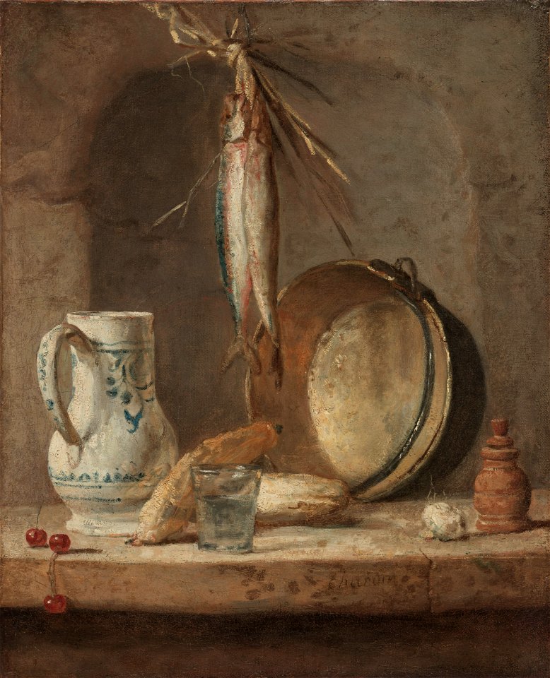 Jean-Siméon Chardin - Still Life with Herrings - 1974.1 - Cleveland Museum of Art