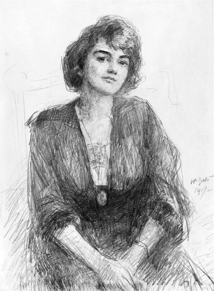 Jeanne Robert Foster, by John Butler Yeats