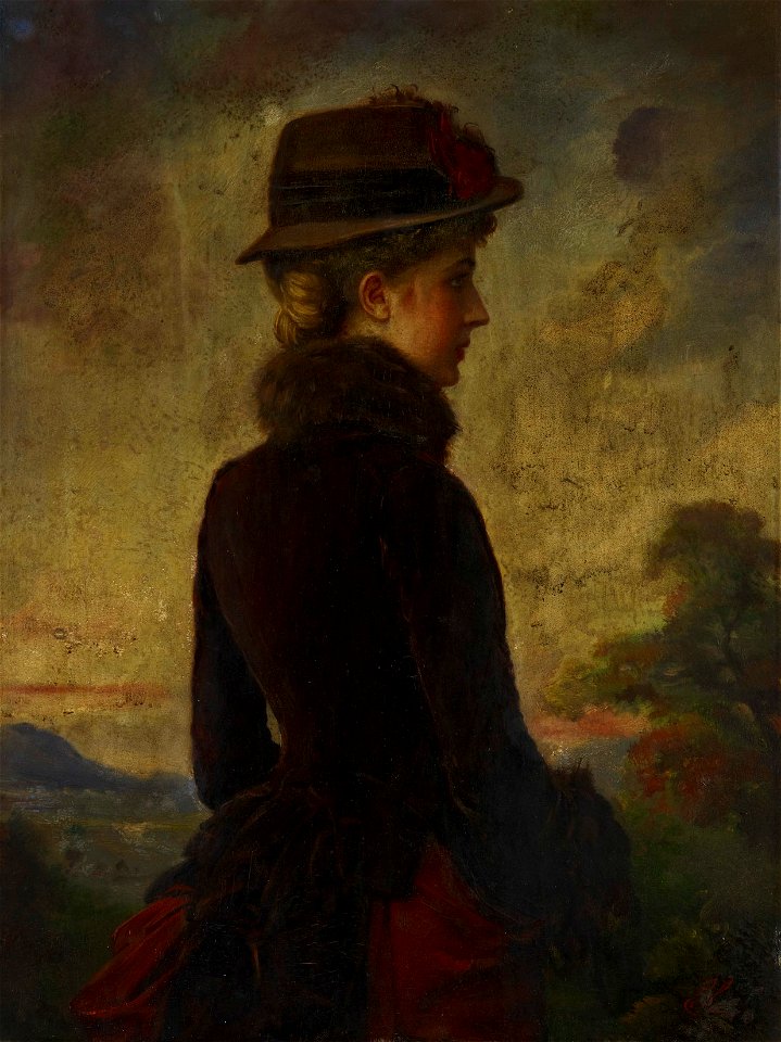 Jean-Édouard Lacretelle (Forbach (Moselle) 1817- Paris 1900) - Portrait of a Young Girl - RCIN 405434 - Royal Collection