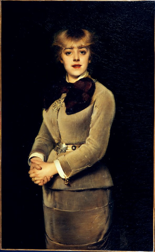 Jeanne Samary portrait by Louise Abbéma