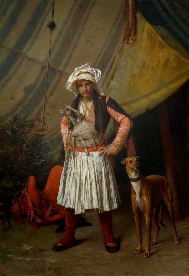 Jean-Léon Gérôme – An Albanian with his Dog (Arnaoute et son chien), 1865