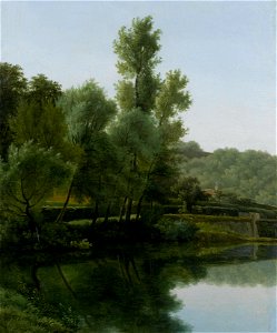 Jean-Victor Bertin - Paysage de rivière