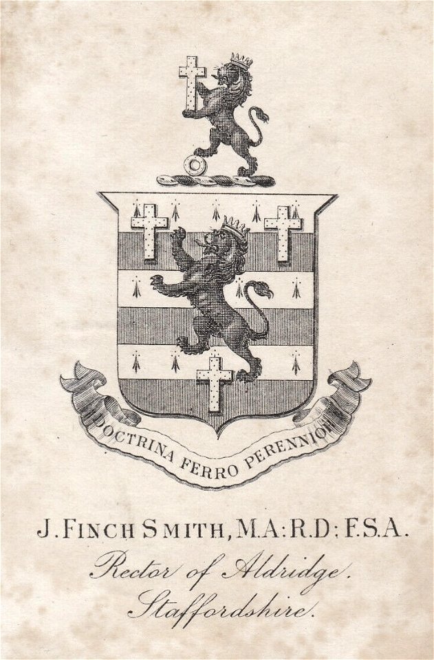 Jeremiah Finch Smith bookplate