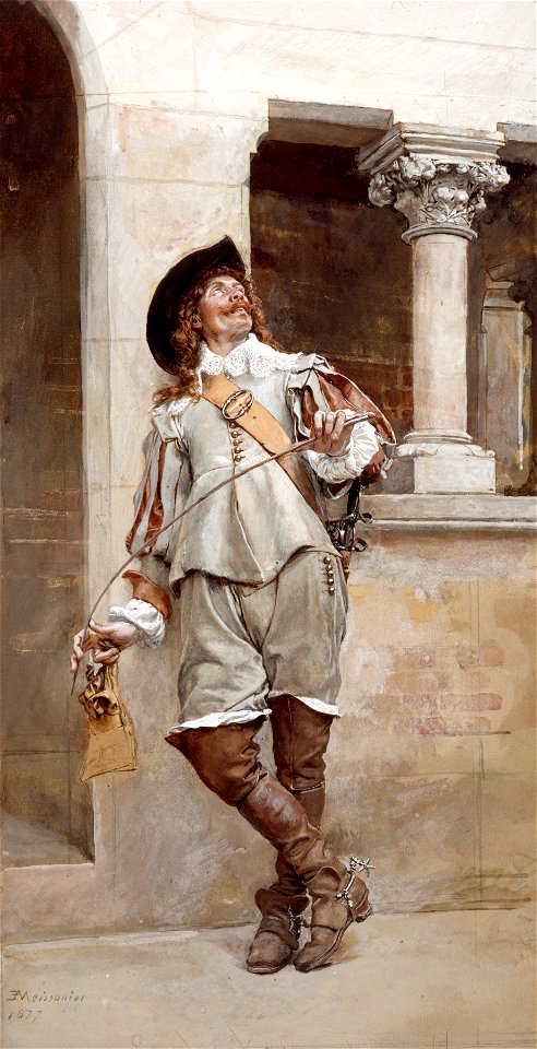 Jean-Louis-Ernest Meissionier - Courtyard of the Artist's Studio - Walters 37947