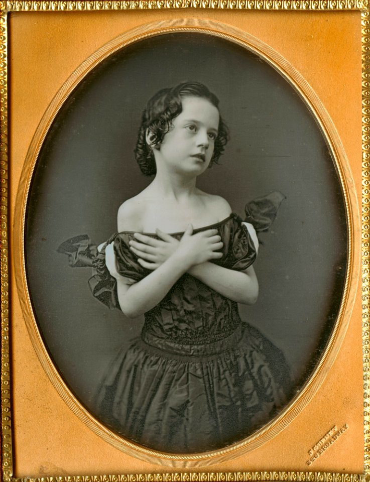Jeremiah Gurney - Young Girl with Arms Crossed - Google Art Project