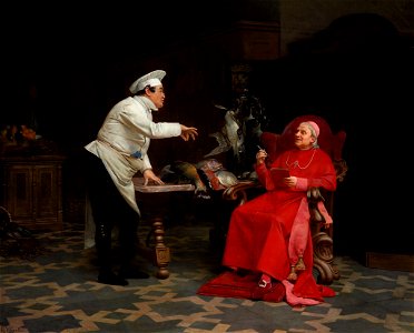 Jehan-Georges Vibert - The Cardinal's Menu - Arnot Art Museum
